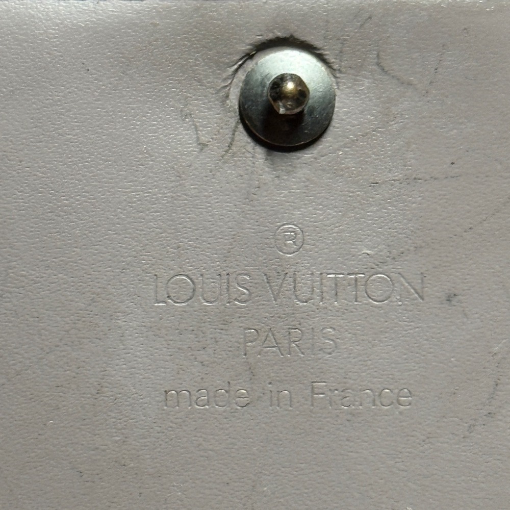 Louis Vuitton Epi Leather French Wallet Metallic Purple Vintage LV Logo Purse - Picture 11 of 13